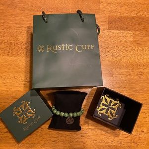 Rustic Cuff Emerson green bracelet